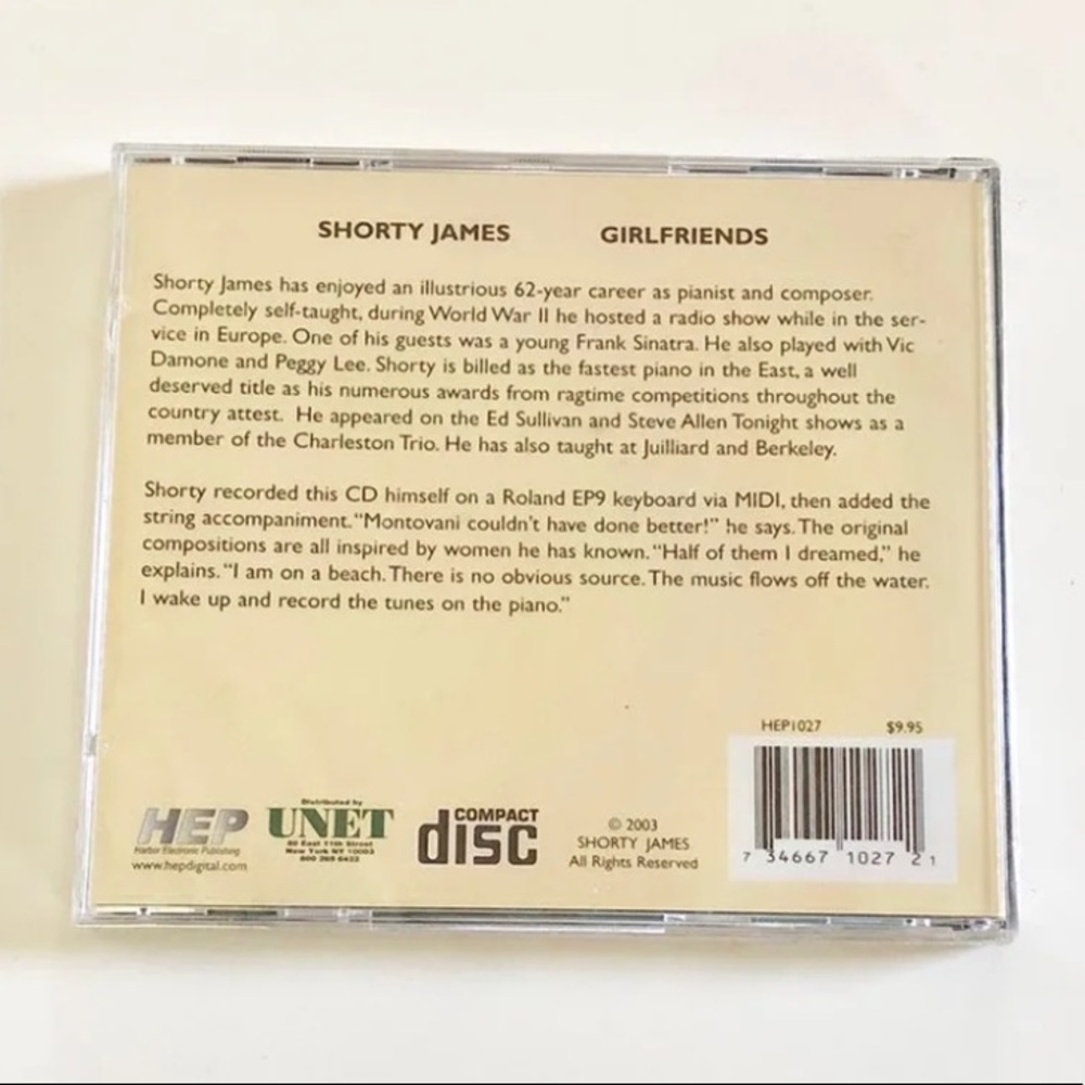 Shorty James Girlfriends CD 2003 New in Plastic - Picture 4 of 5